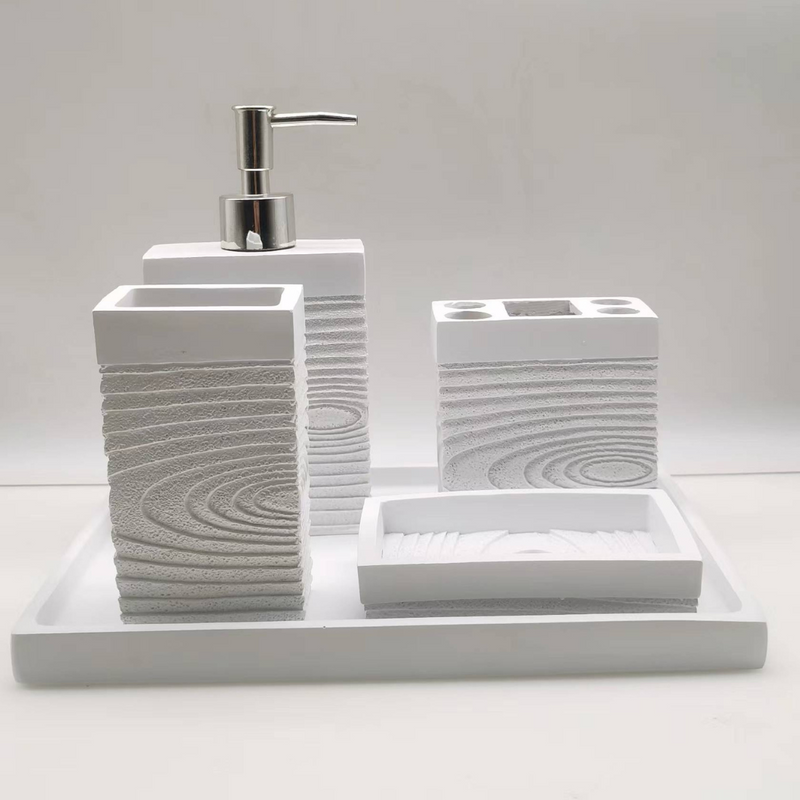 Revitalize Your Bathroom Décor with our Elegant Tabletop Bliss Bathroom Accessories Set