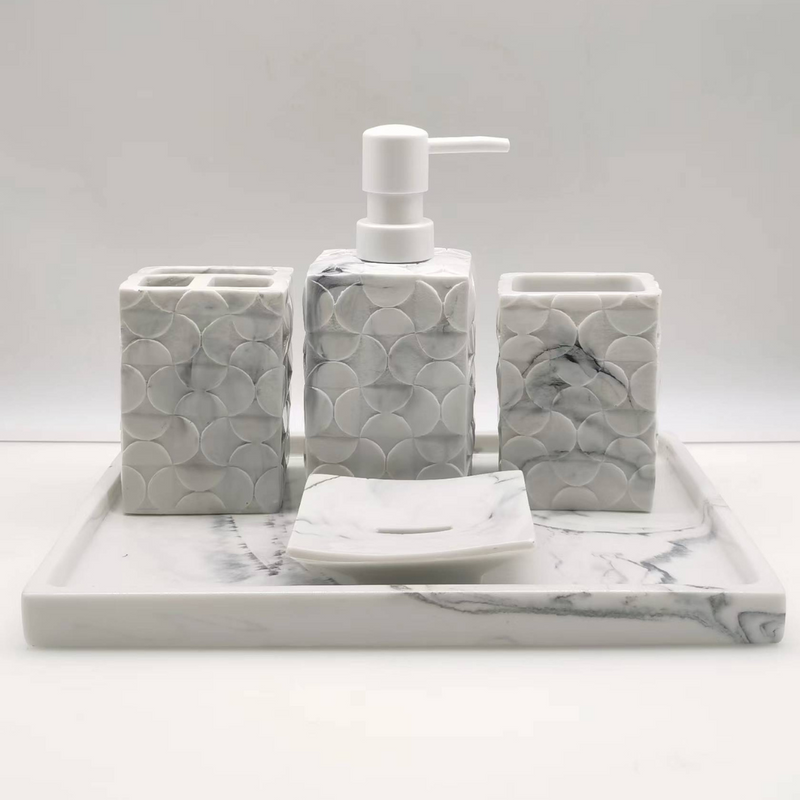 Timeless Glamour Bathroom Accessories Set: Add a Touch of Opulence