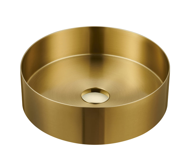 Premium Stainless Steel Table Top Wash Basin - SUS 304, PVD Nano Coated, 3.0mm Thickness, Brushed Finish - Gunmetal, Gold, Rose Gold - Water-Repellent and Durable