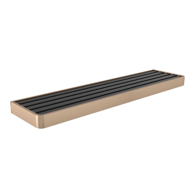 Modern Front Shelf for Bathroom – Matte Rose Gold, Rust Resistant