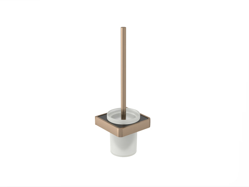 Premium Matte Brushed Rose Gold Toilet Brush Holder – Rust Proof High-Grade Aluminium Bathroom Accessory