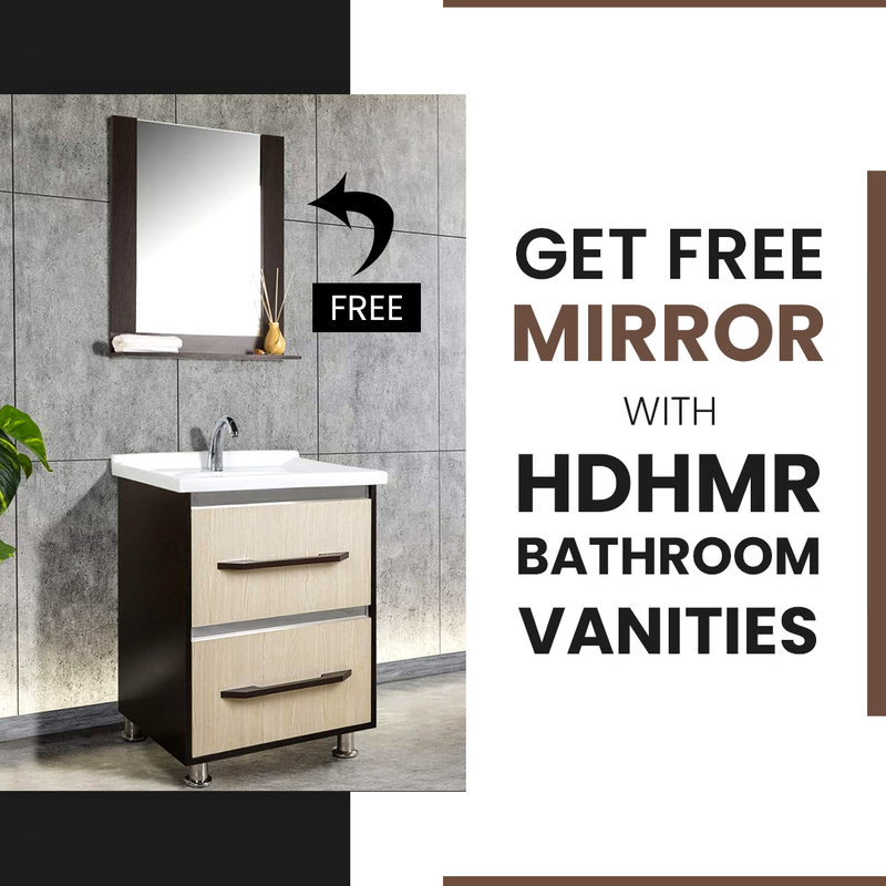 FUAO Sanitaryware Hickory and dark brown bathroom vanity  WVC-2020