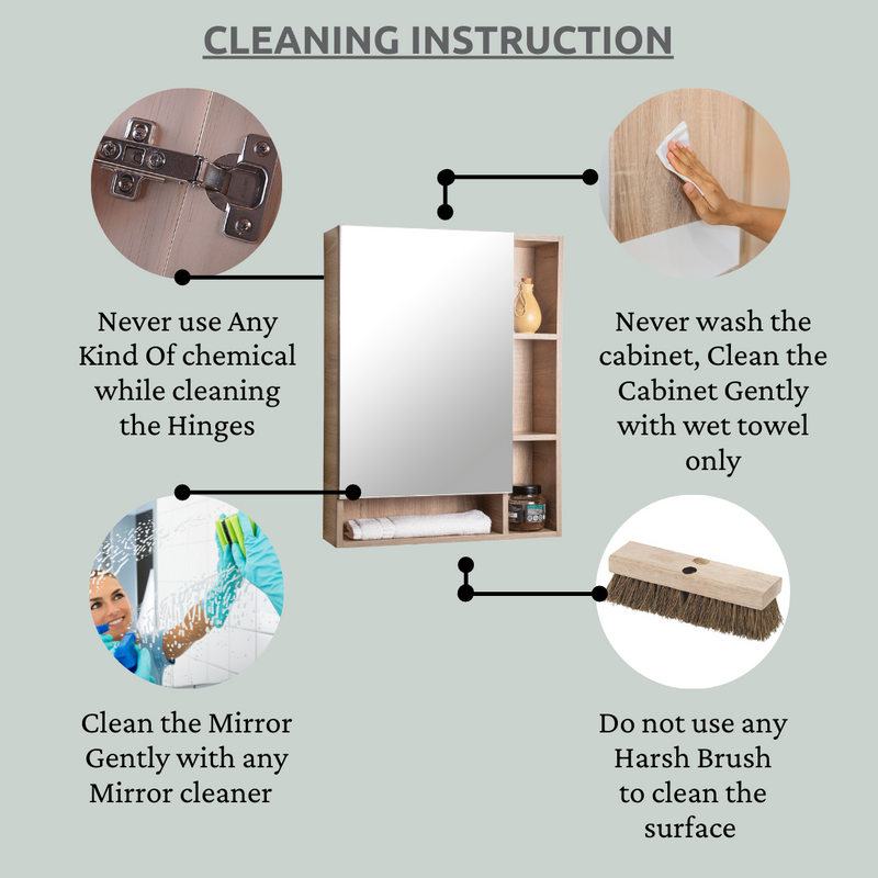 how to clean wooden bathroom cabinet