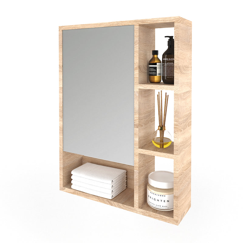 FUAO Sanitaryware Single Door Bathroom cabinet with mirror MCB-6001