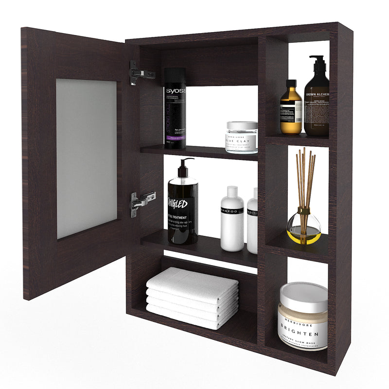 FUAO Sanitaryware HDHMR Single Door mirror bathroom cabinet MCB-6005