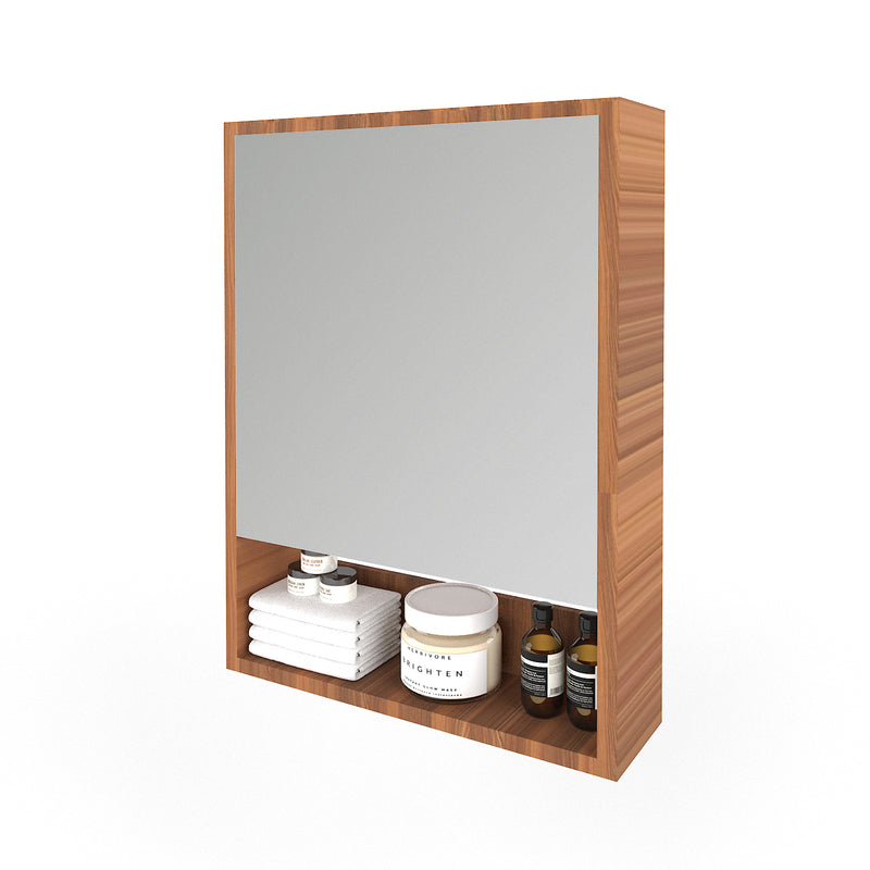 FUAO Sanitaryware Premium wooden bathroom cabinet with mirror MCB-6025
