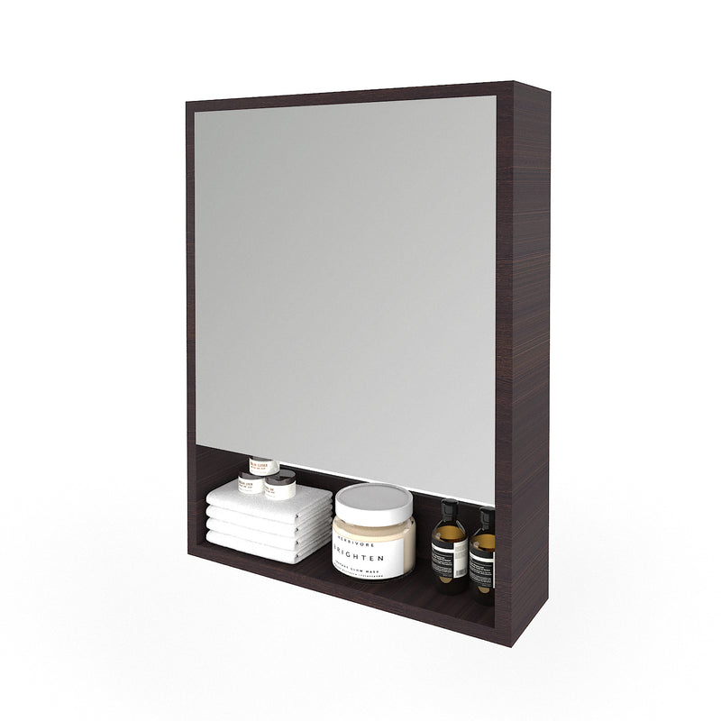 FUAO Sanitaryware Pinewood Light bathroom mirror with cabinet MCB-6023