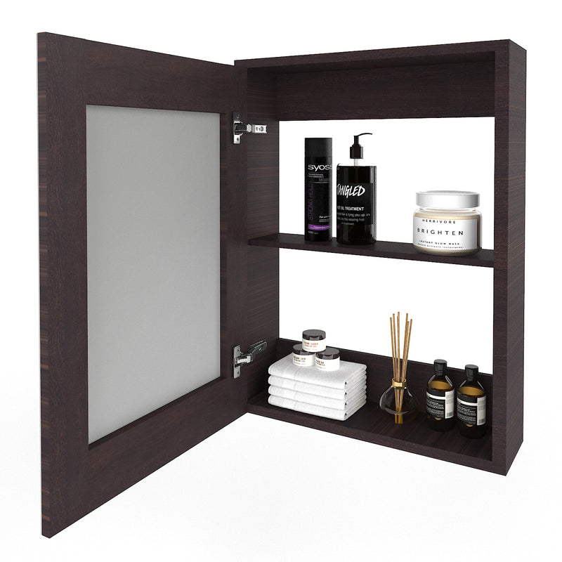 FUAO Sanitaryware Studio Teak bathroom mirror cabinet MCB-6036