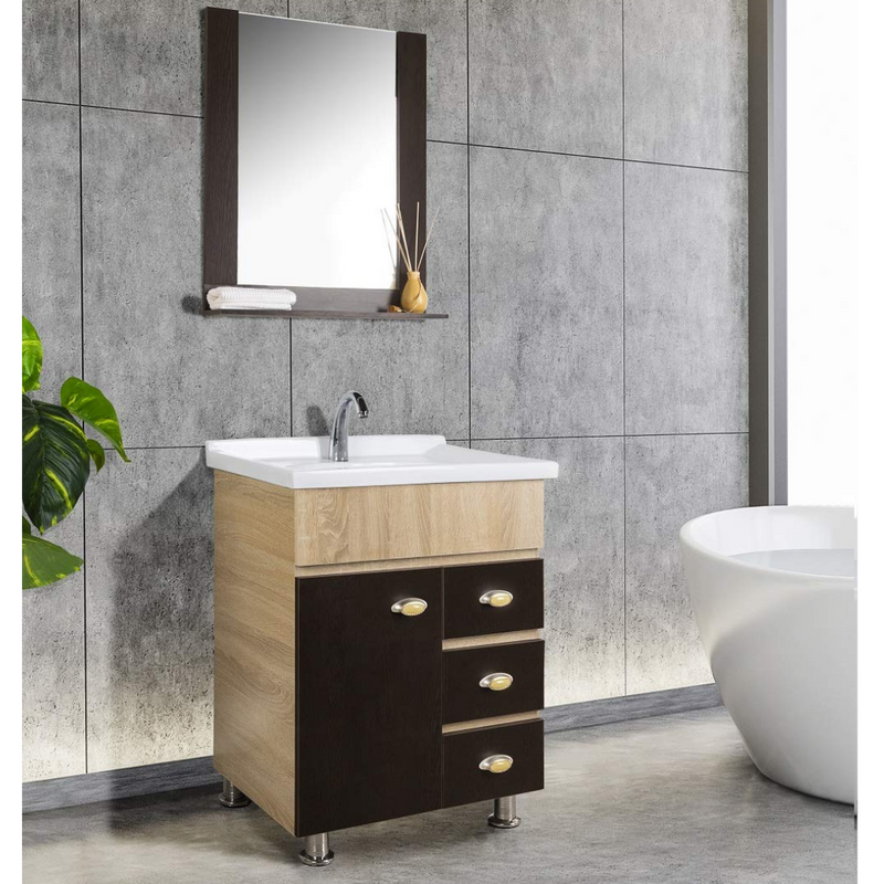  dark brown bathroom vanity