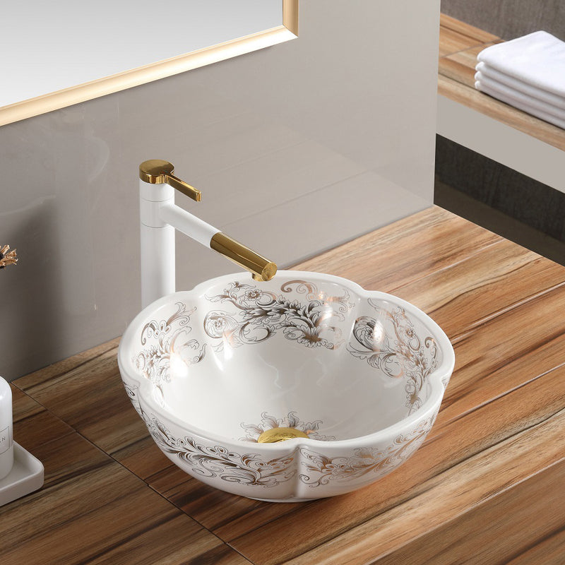 Table designer wash basin with cabinet